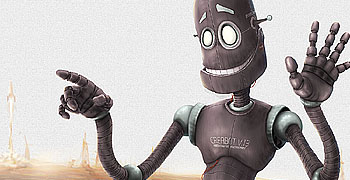 Robot Illustration for K&M Web Design Studio